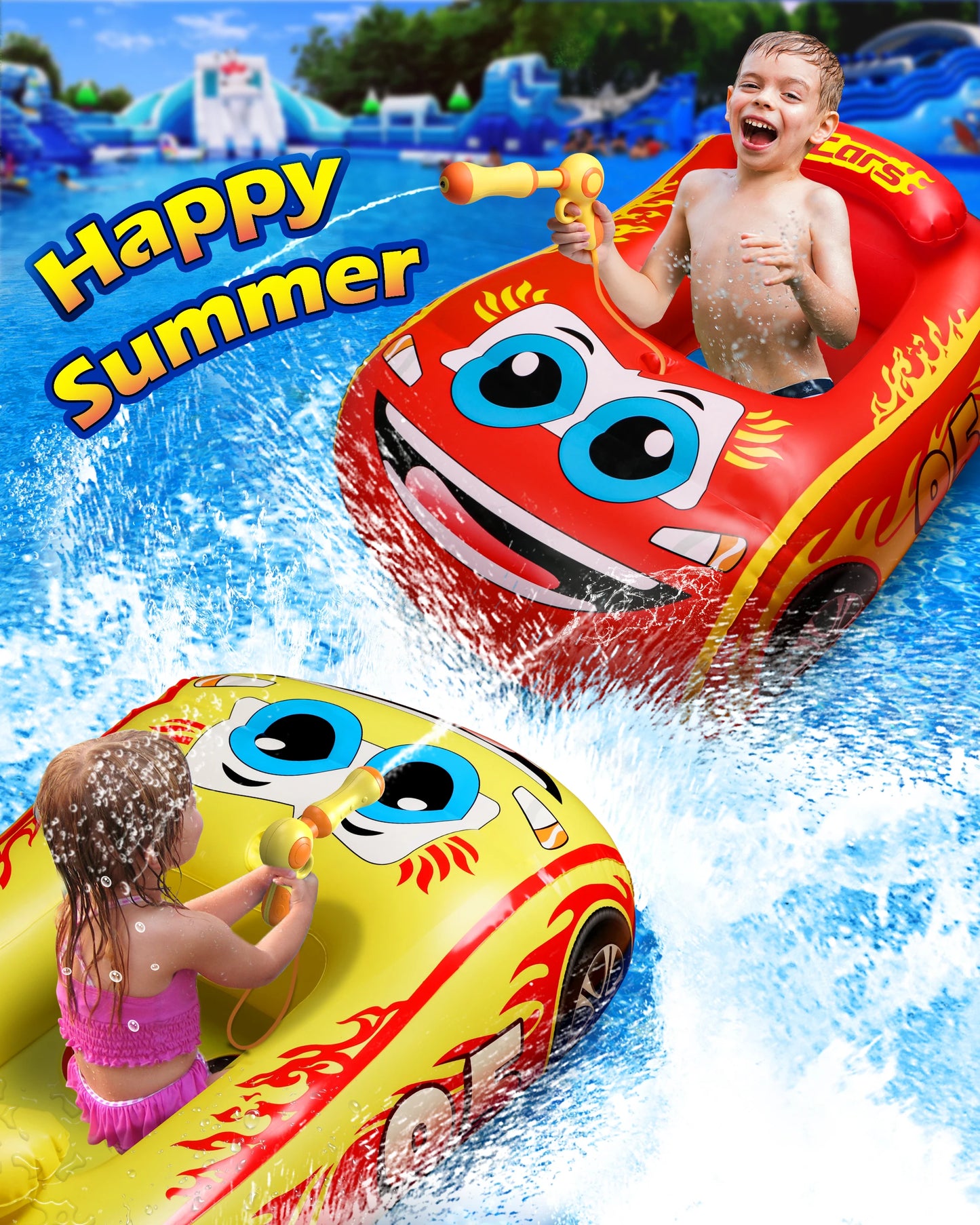 Pool Float Kids with Water Gun