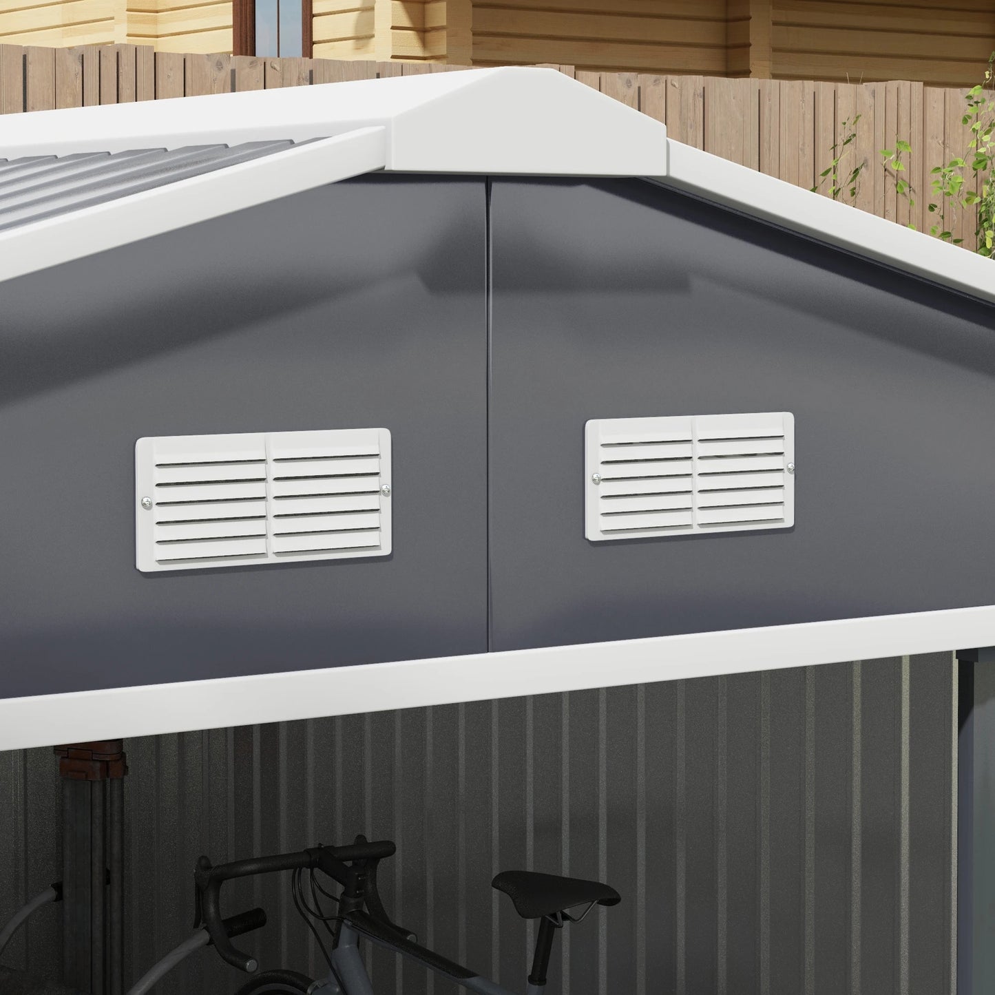 Steel Outdoor Utility Storage Tool Shed
