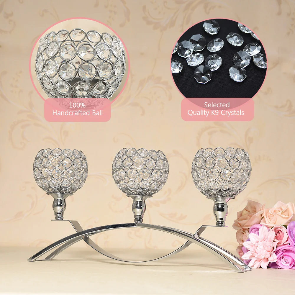 Crystal Candle Holders for Home Decoration