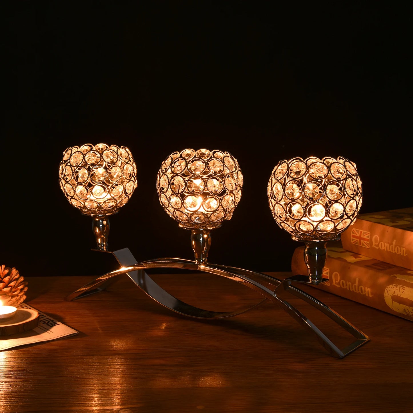 Crystal Candle Holders for Home Decoration