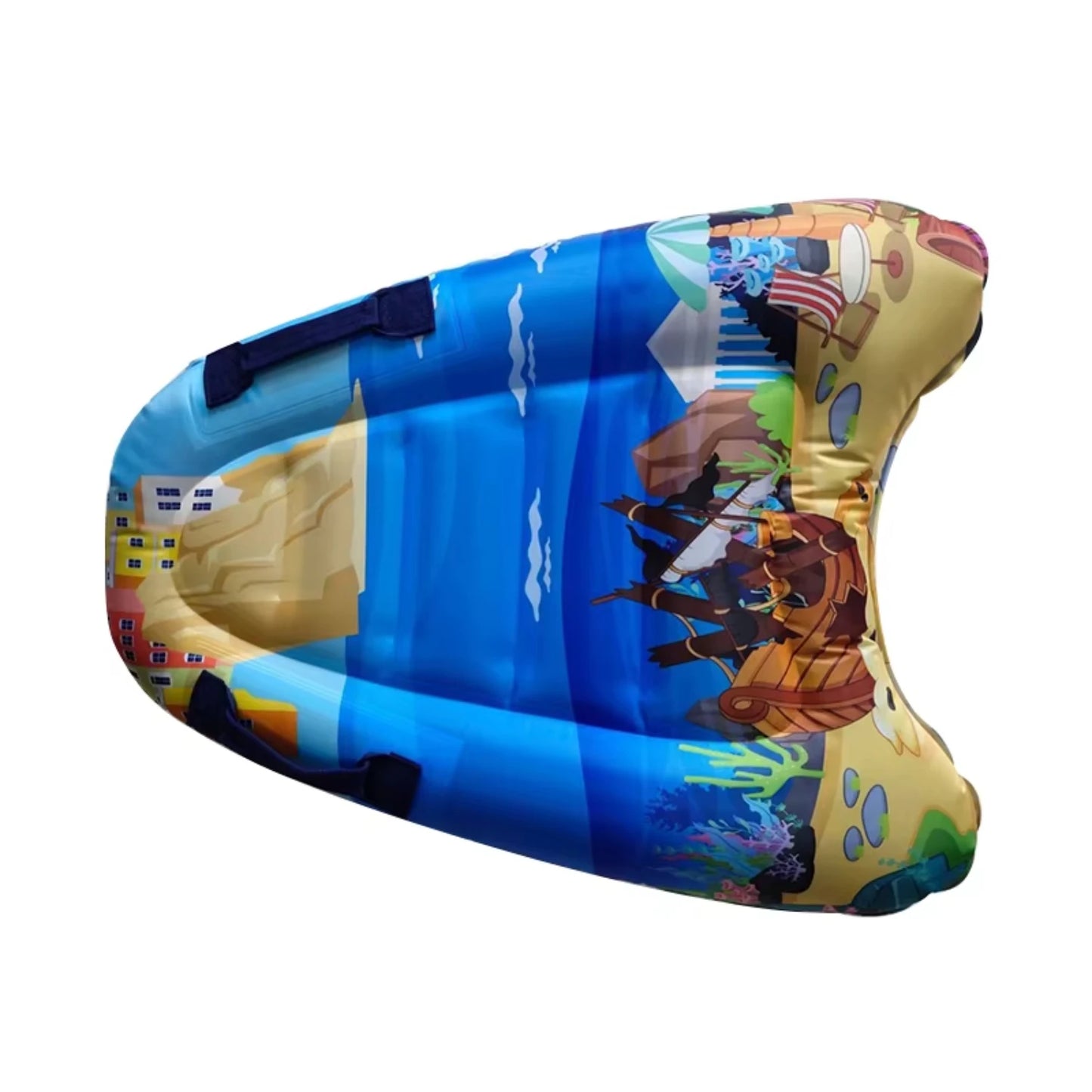 Inflatable Surfboard Ocean Printed Buoy Kickboard Adult Child