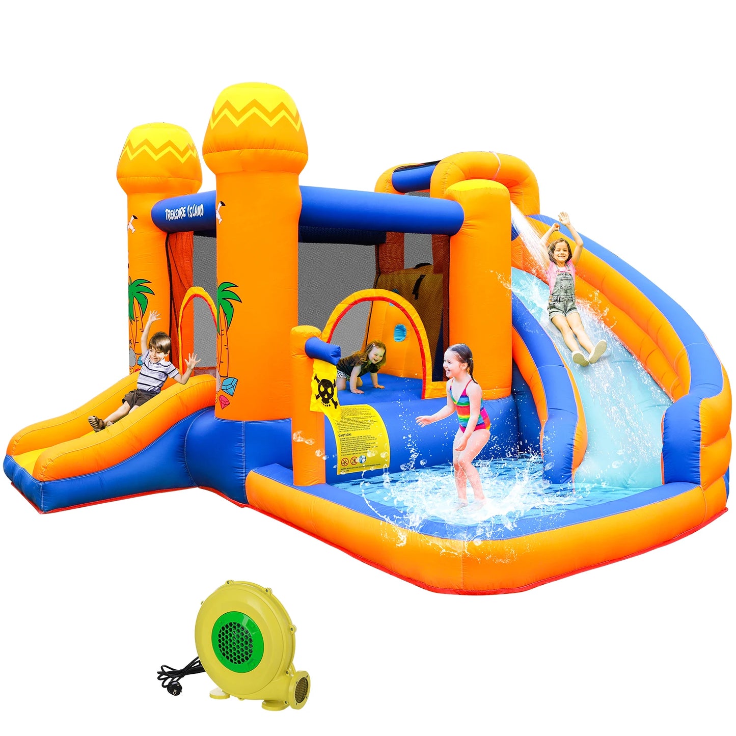 Kids Inflatable Bounce House w/450W Blower