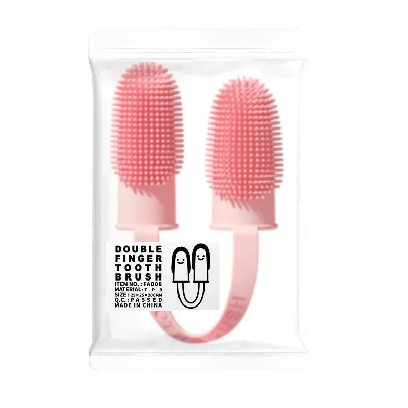 Dog Super Soft Double Finger Toothbrush