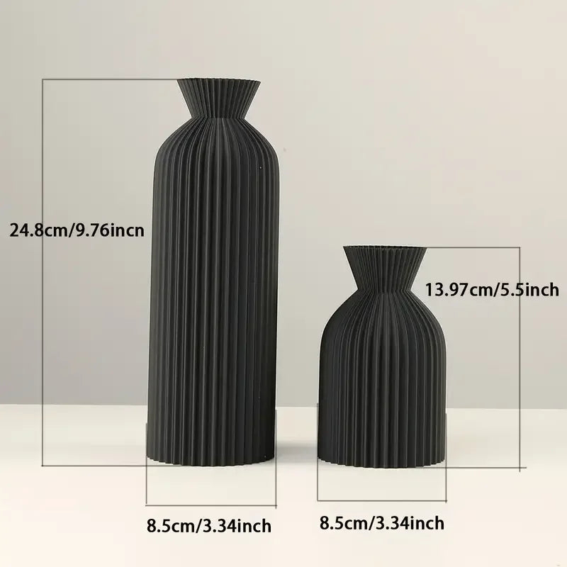 Elegant Black Plastic Vase