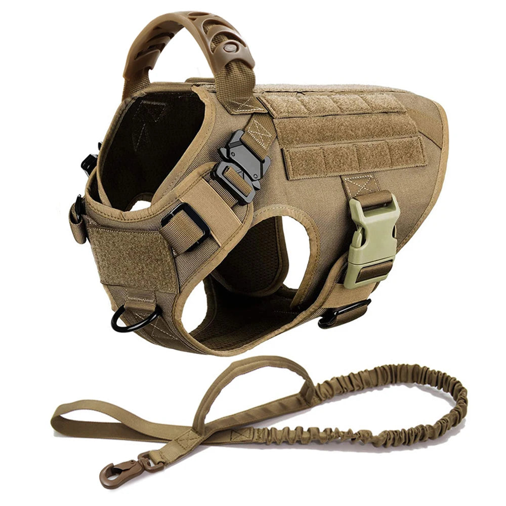 Tactical Harness Leash for Large Dogs Military Harnesses