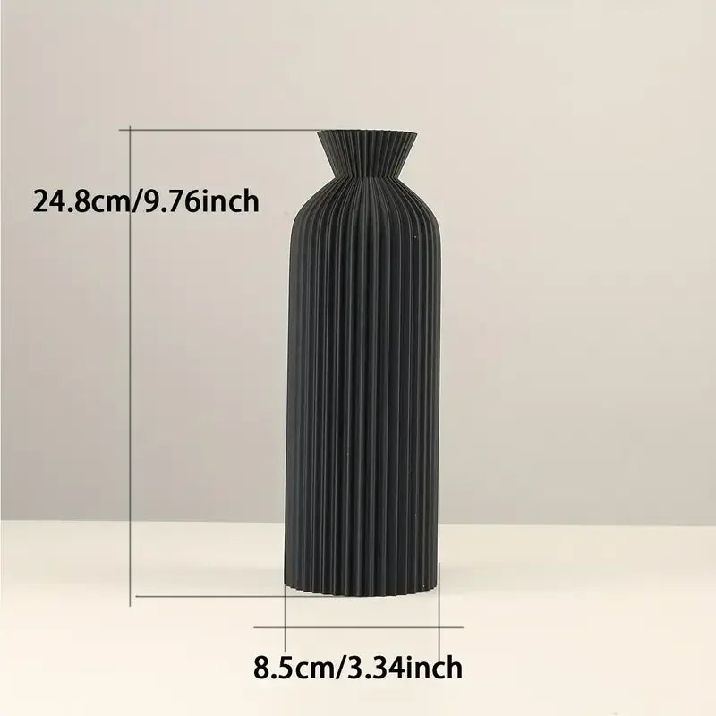 Elegant Black Plastic Vase