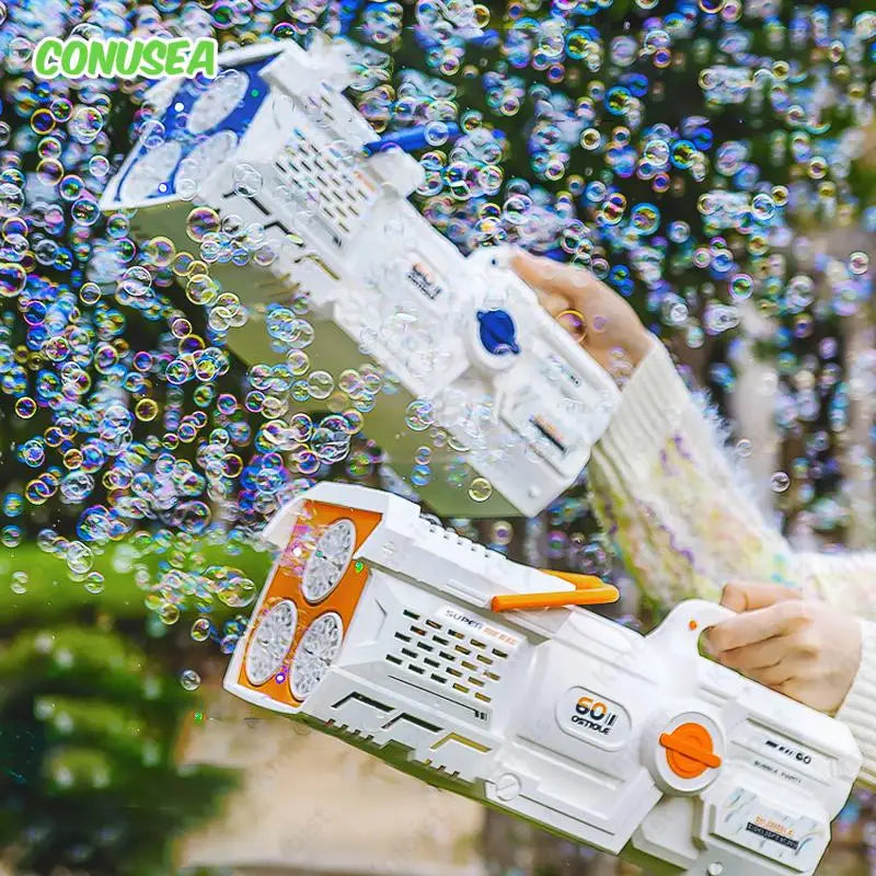 Electric Rocket Bubble Gun 60 Holes