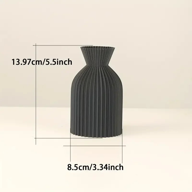 Elegant Black Plastic Vase