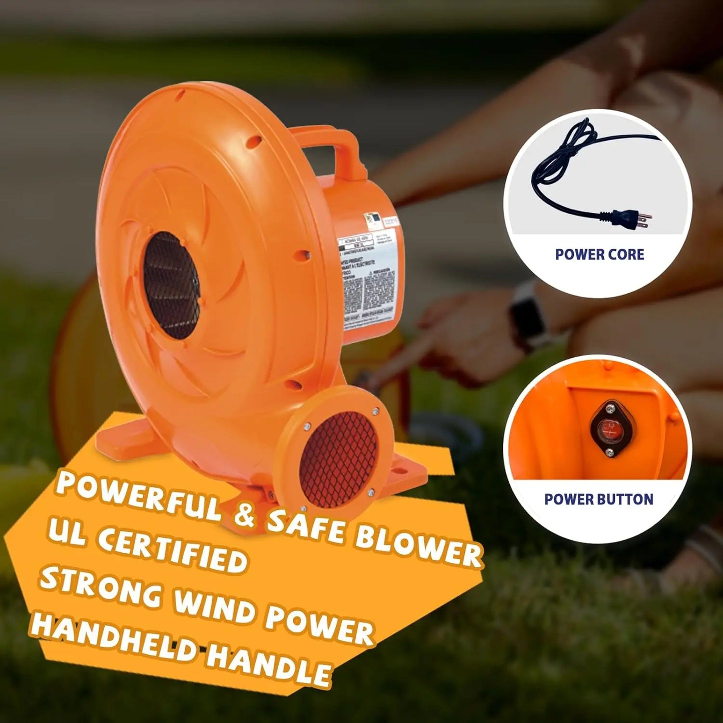 Inflatable Bounce House with Slide for Wet and Dry