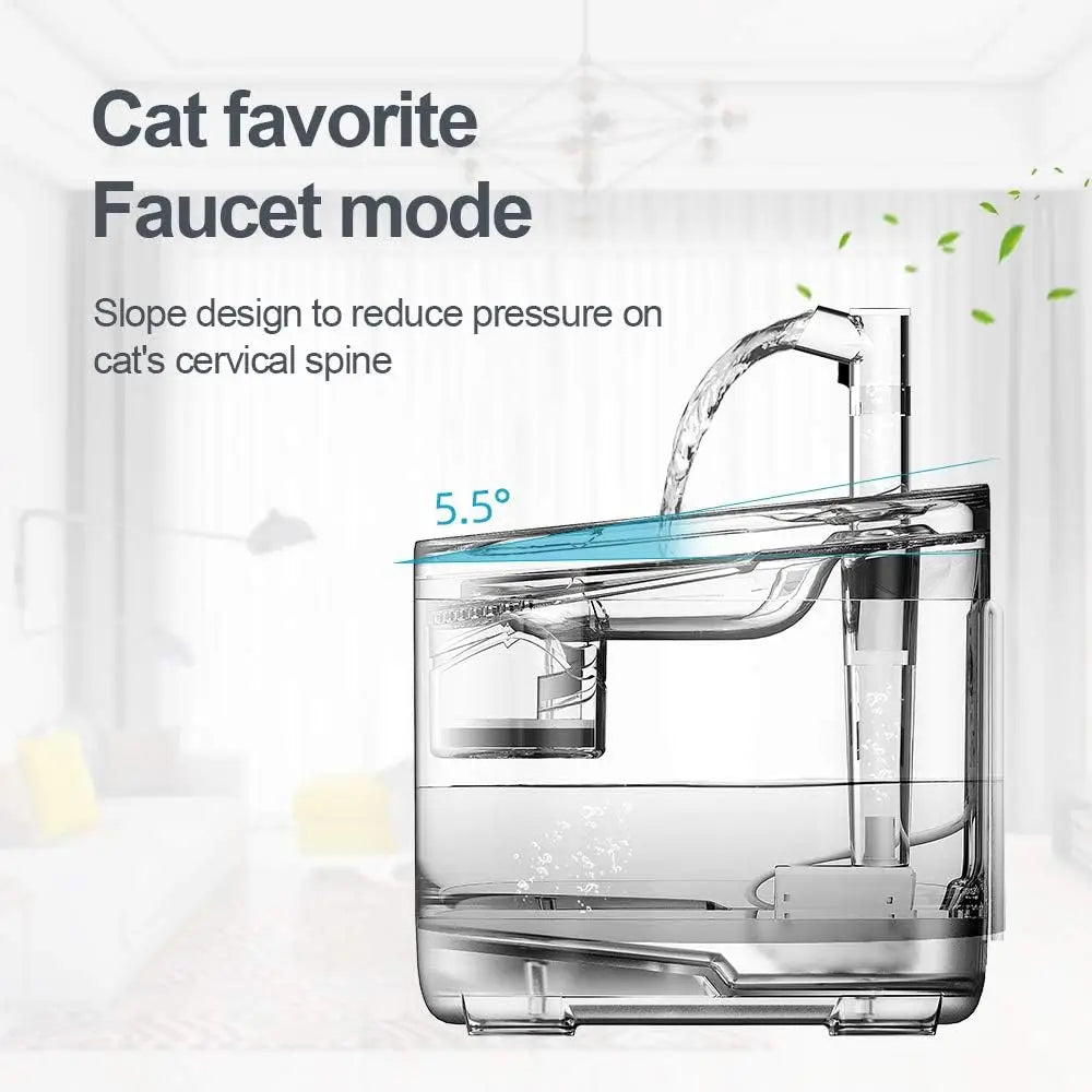 Cat Water Fountain 1.5L Automatic Pet Drinking Fountain