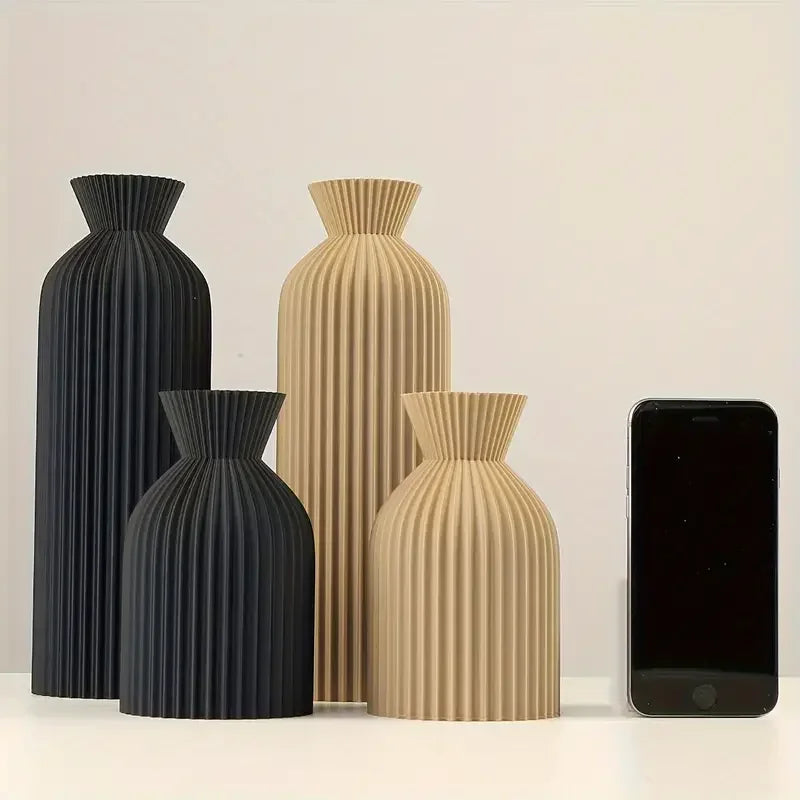 Elegant Black Plastic Vase