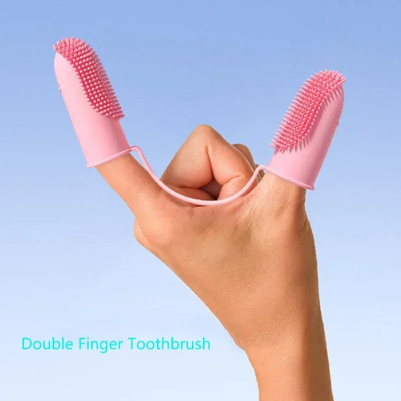 Dog Super Soft Double Finger Toothbrush