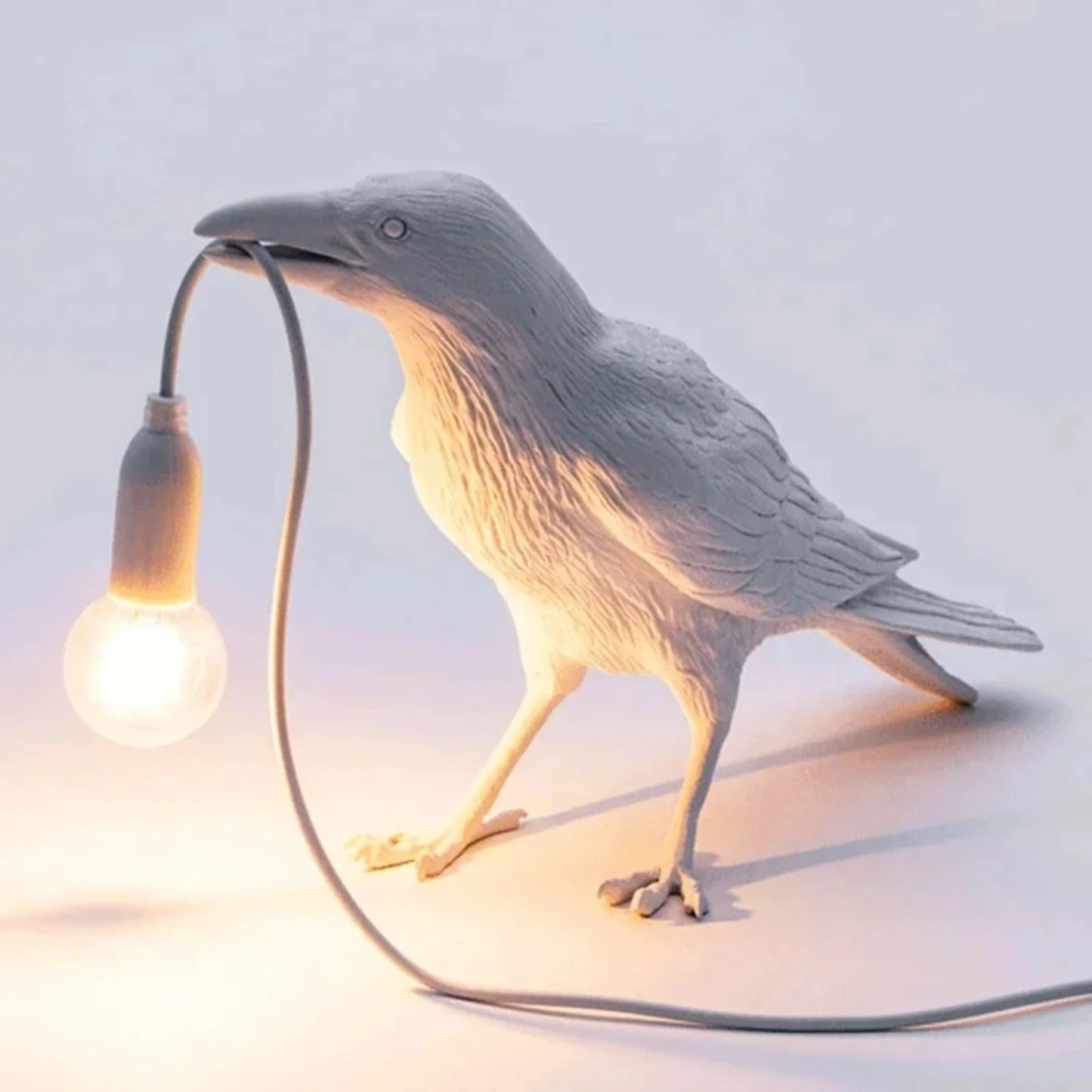 Lucky Bird Crow Resin Wall Lamp Night Light