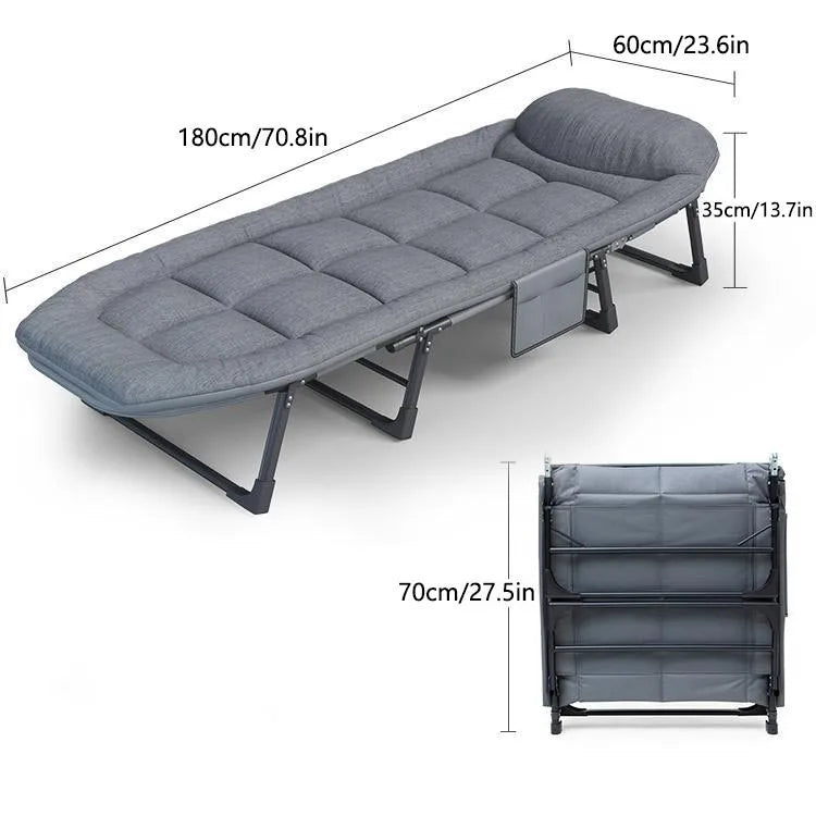 Cot with Mattress for Adults Portable & Folding