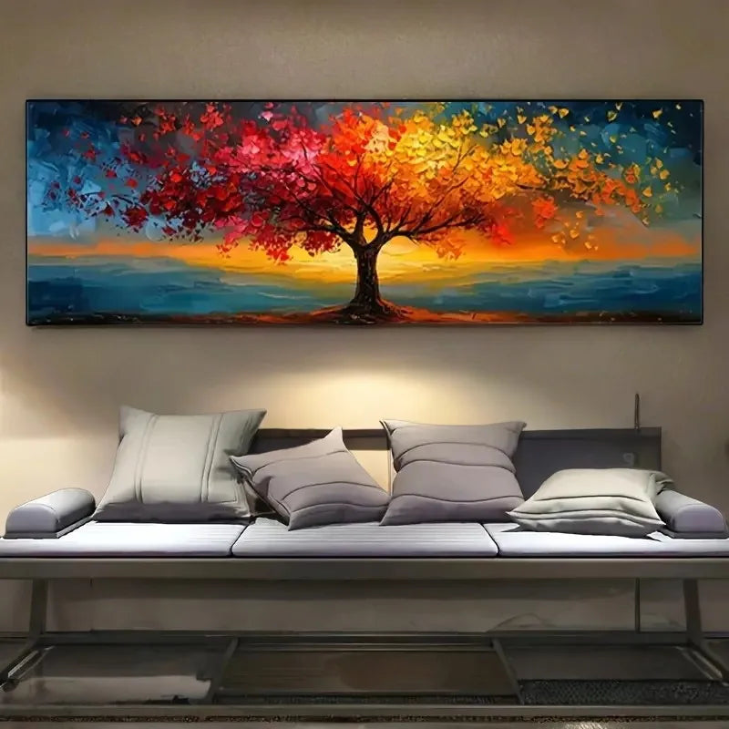 Tree of Life Canvas Poster Abstract Wall Art