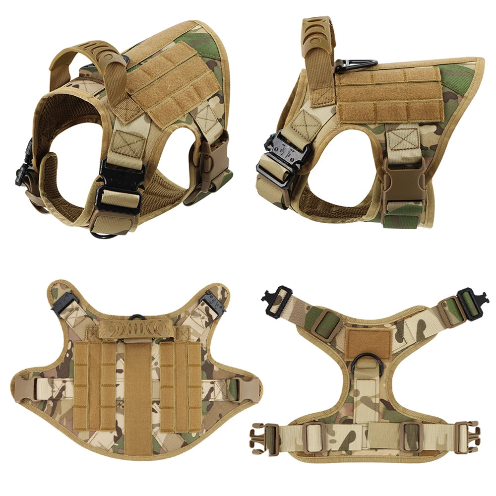 Tactical Harness Leash for Large Dogs Military Harnesses