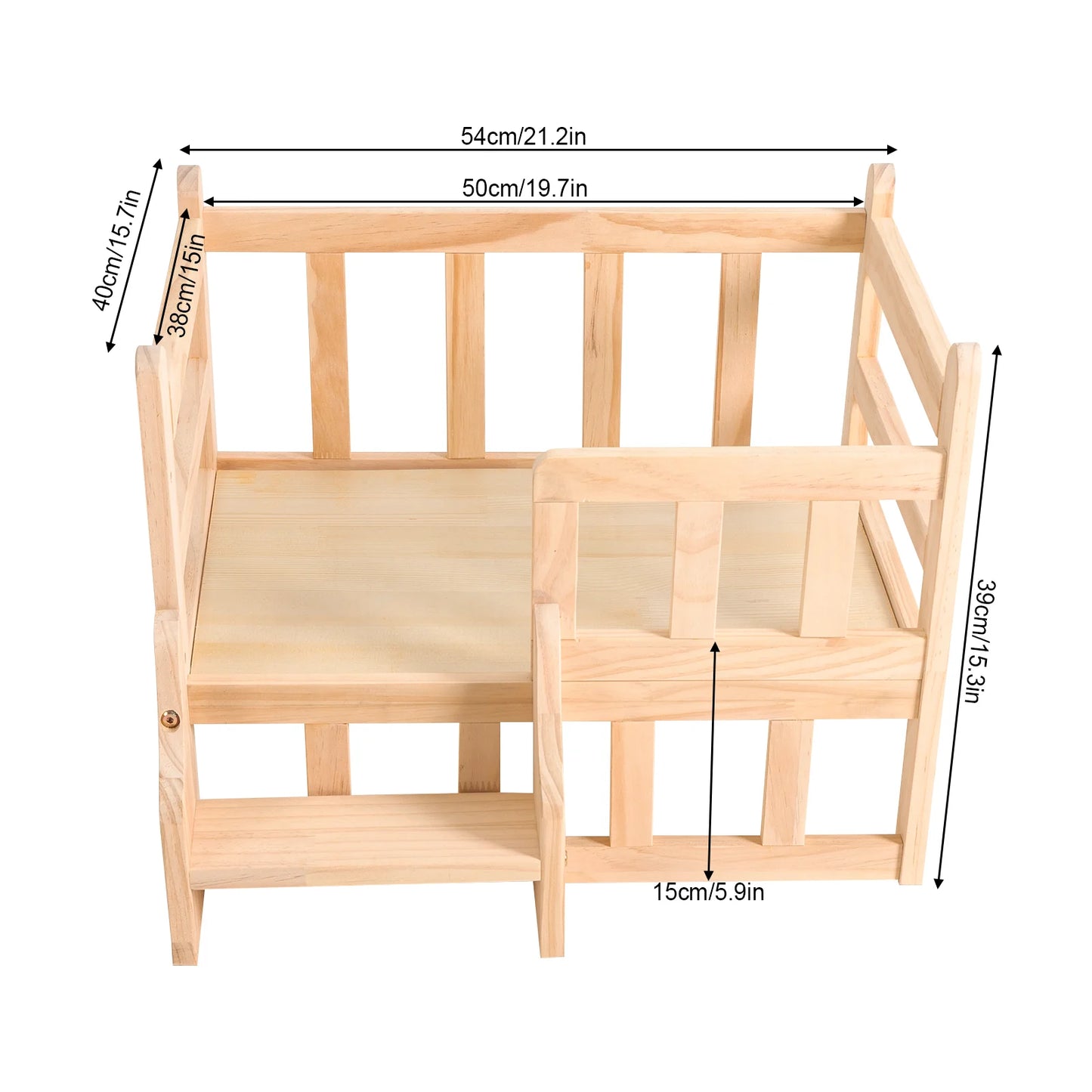 Solid Wood Pet Bed