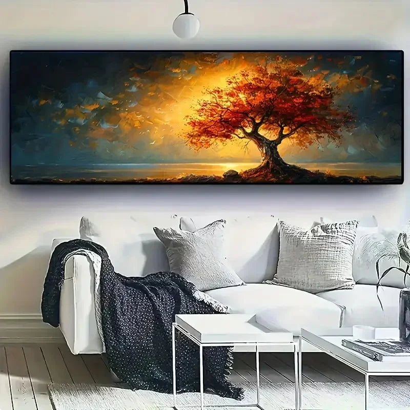 Tree of Life Canvas Poster Abstract Wall Art