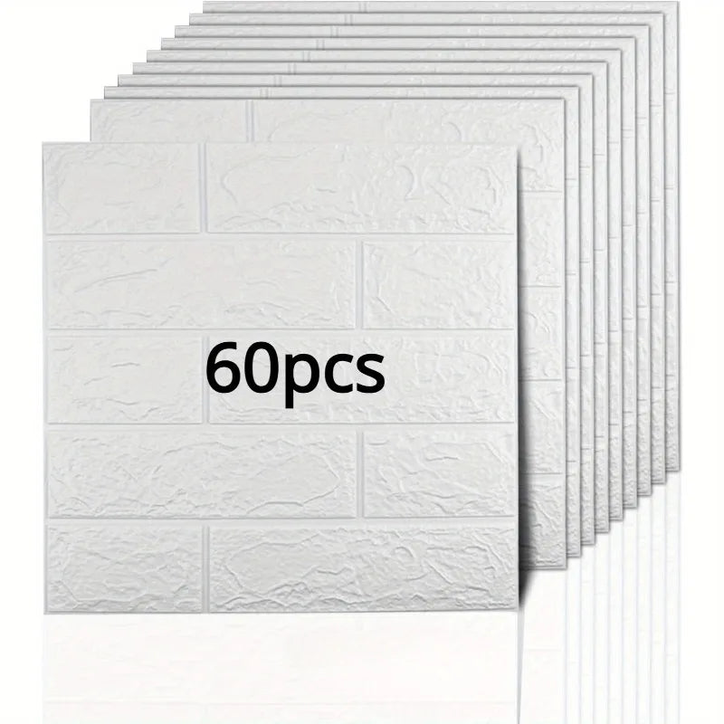 60 3D brick wall panels self-adhesive foam