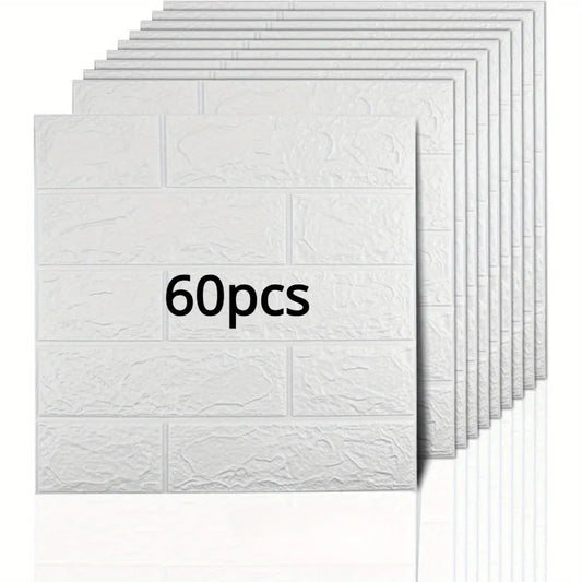 60 3D brick wall panels self-adhesive foam